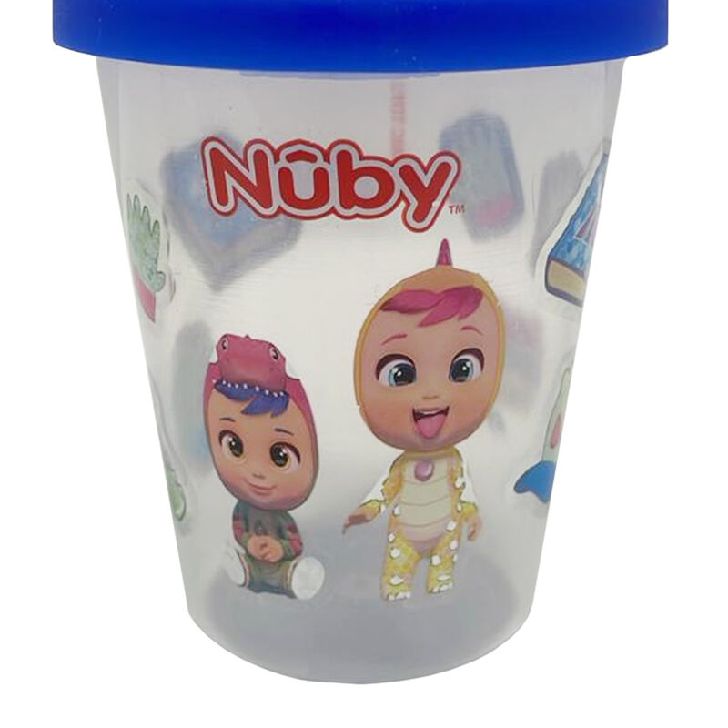 Vaso Entrenador Nuby Beb&eacute;s Llorones 7oz Azul image number null
