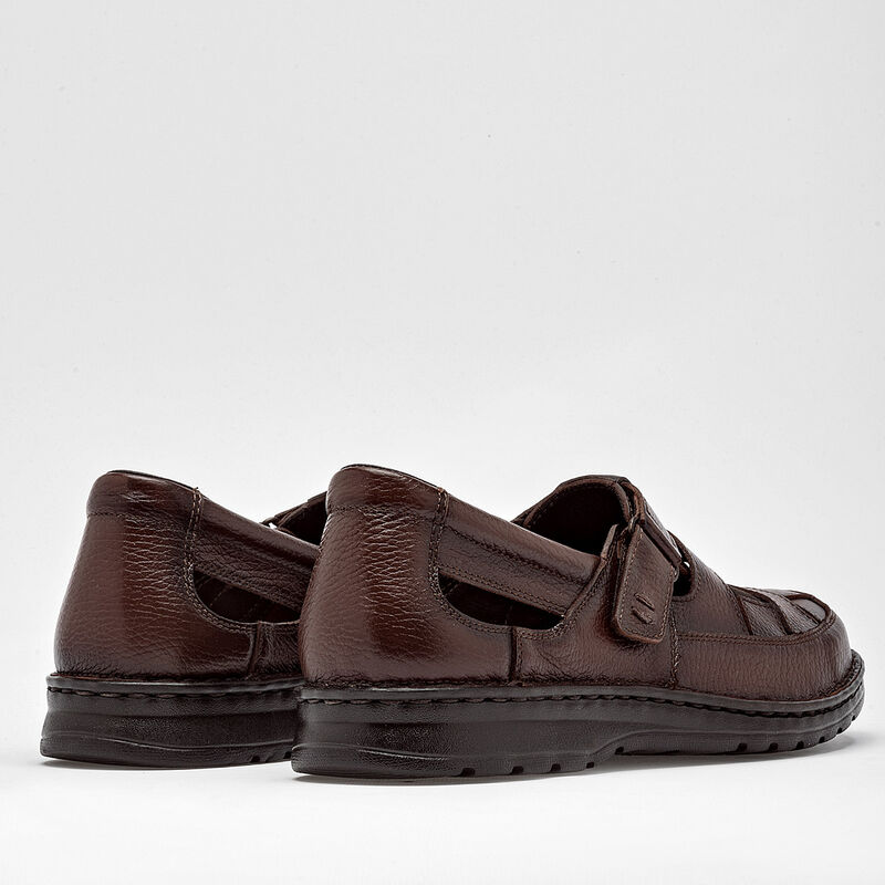 Lobo Solo Sandalia para hombre caf&eacute; image number null