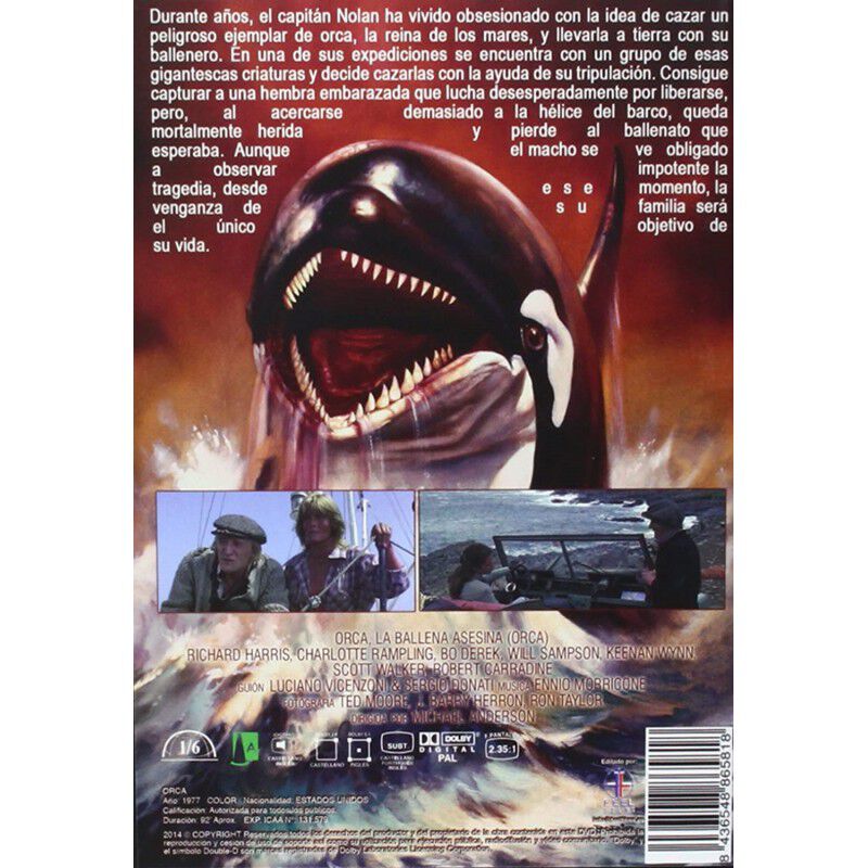 Orca, La Ballena Asesina [dvd] image number null
