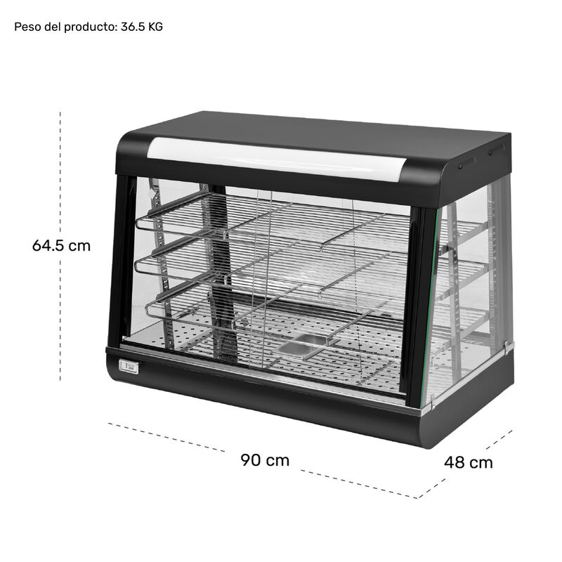 Vitrina Exhibidor Sobre Mostrador Alimentos Cal... image number null