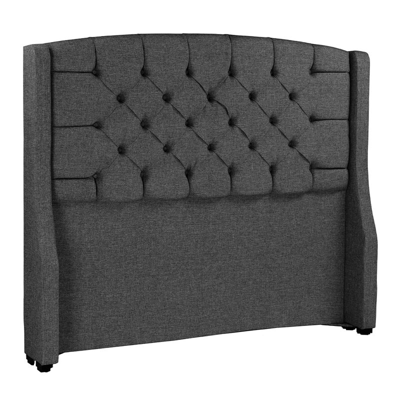 Cabecera Queen Size Dicasa Sitka Gris Oscuro image number null