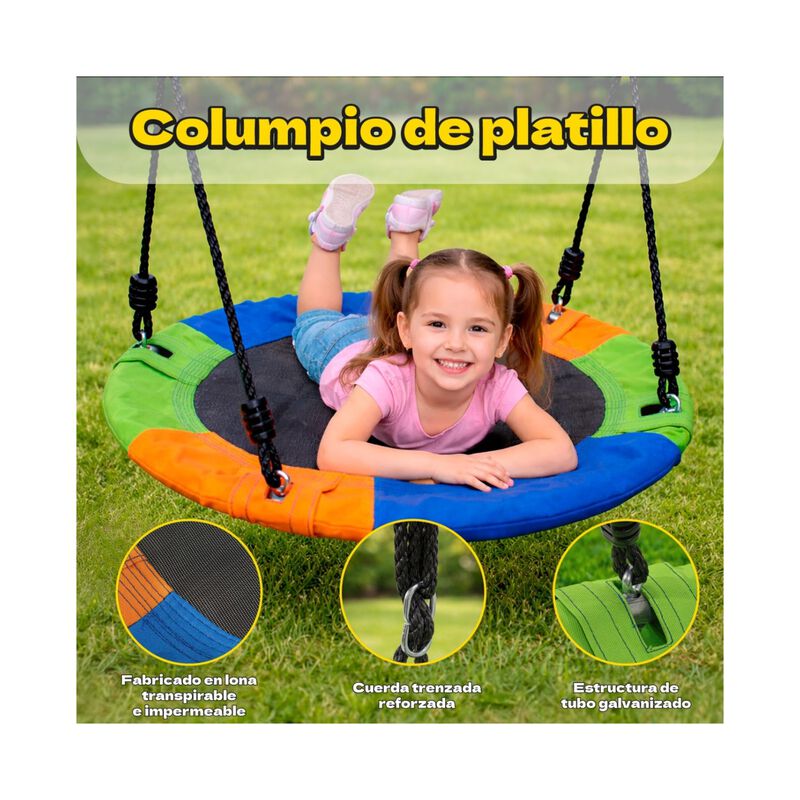 Columpio Infantil 2en1 Trampolin Balancin Estac... image number null