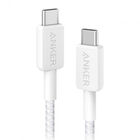 Cable USB C-C ANKER A81F5H21 322 trenzado nylon 1 mt carga rápida 60 W Blanco