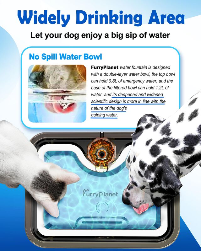 Fuente De Agua Para Perros Furryplanet 12 l Ss3... image number null