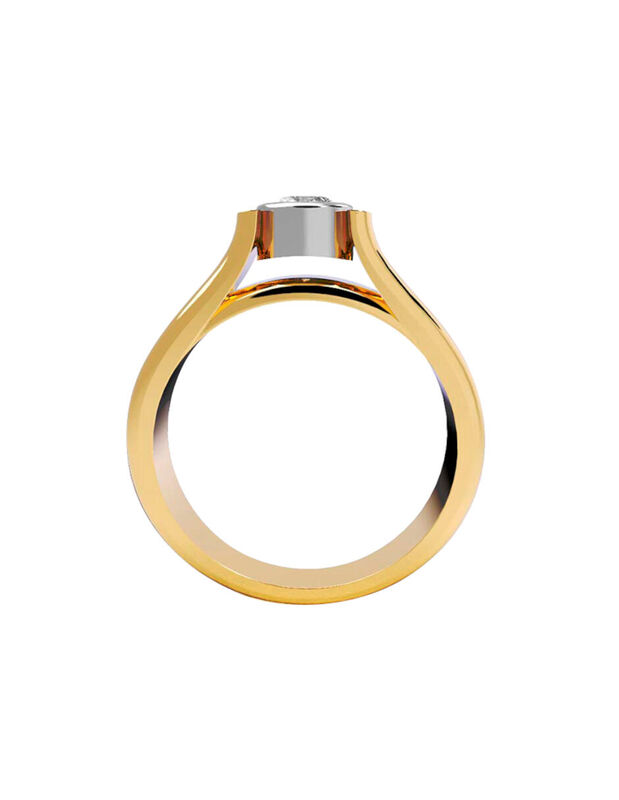 Anillo de Compromiso de 10K con Circonia Talla ... image number null