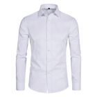 Camisa Delcarino De Color S&oacute;lido, Corte Entallado, Estilo Casual, Blanca, Talla M