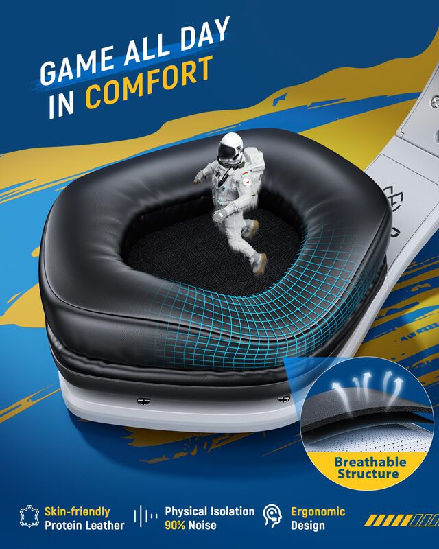 Auriculares Inal&aacute;mbricos Para Juegos Tatybo Wt5... image number null