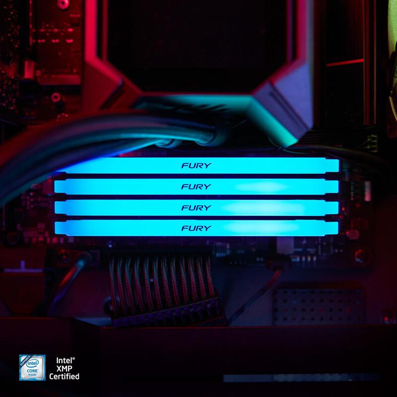 Memoria Ram Kingston Fury Beast Rgb Ddr4 3200MH... image number null