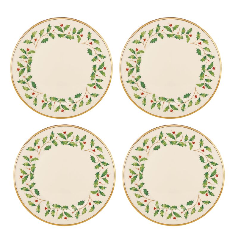 Juego De 4 Platos De Cena Lenox Navide&ntilde;o image number null