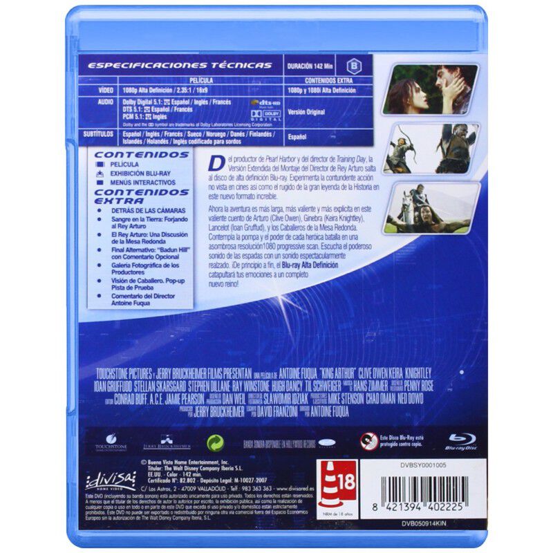 EL REY ARTURO (VERSI&Oacute;N EXTENDIDA) (BLU-RAY) image number null