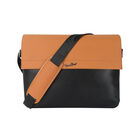 Bolsa Crossbody Para Caballero Con Broche Magn&eacute;tico Michel Domit, Negro