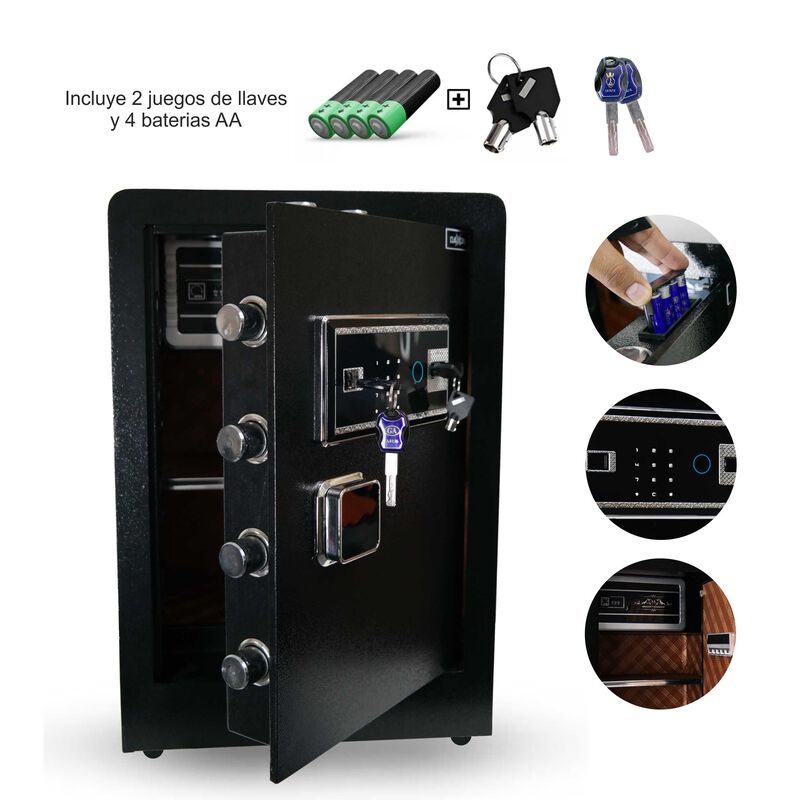 Caja Fuerte Dxf60 33 Kg 4 Pernos Huella Contras... image number null