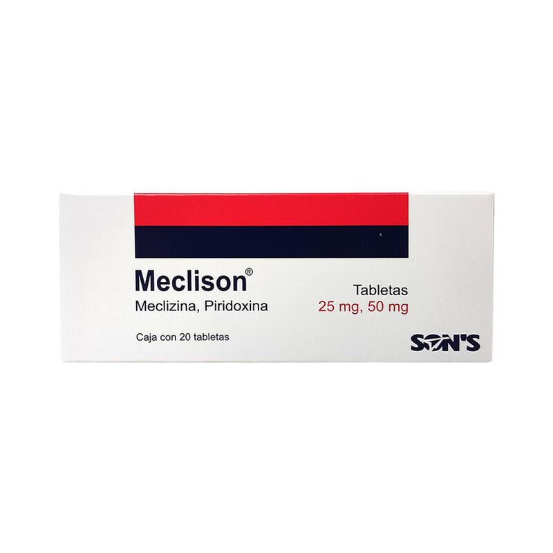 Meclison Meclozina, Piridoxina 25/50mg 20 Table... image number null