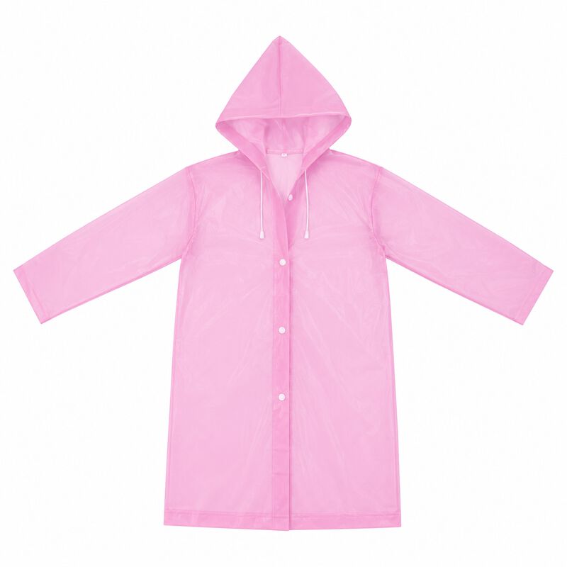 Impermeable Infantil Transparente Bot&oacute;n Capucha... image number null