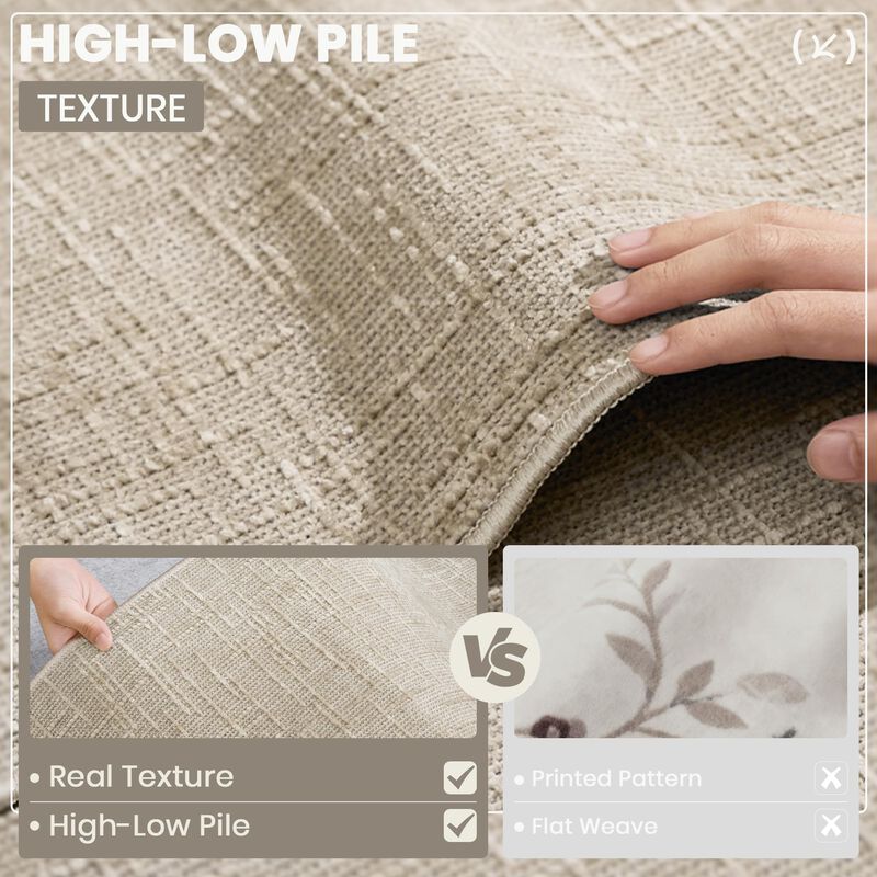 Alfombra Corredor Art&tuft 152x76 Cm Beige Anti... image number null