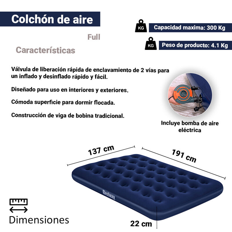 Colchon Inflable Premium Matrimonial Bestway image number null
