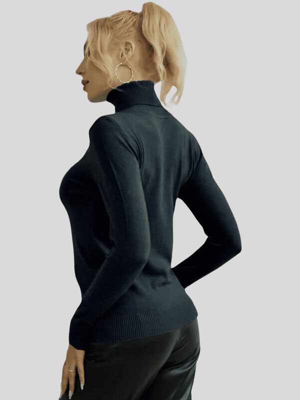 Set De 2 Suéteres Mujer De Cuello Alto Suéteres... image number null