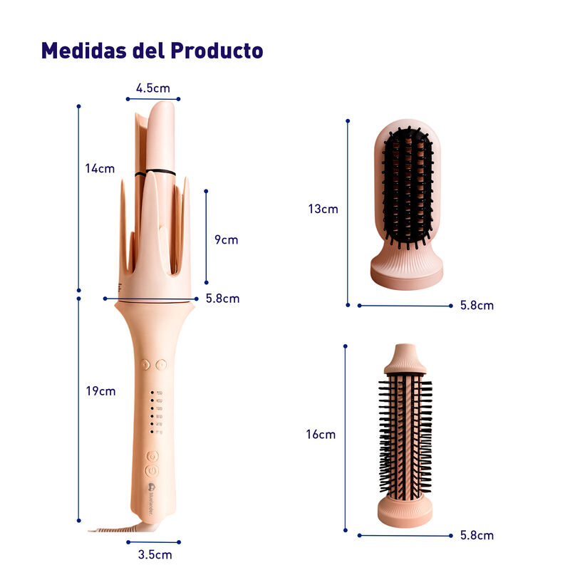 Estilizador Multifuncional Automático 3 en 1,  ... image number null