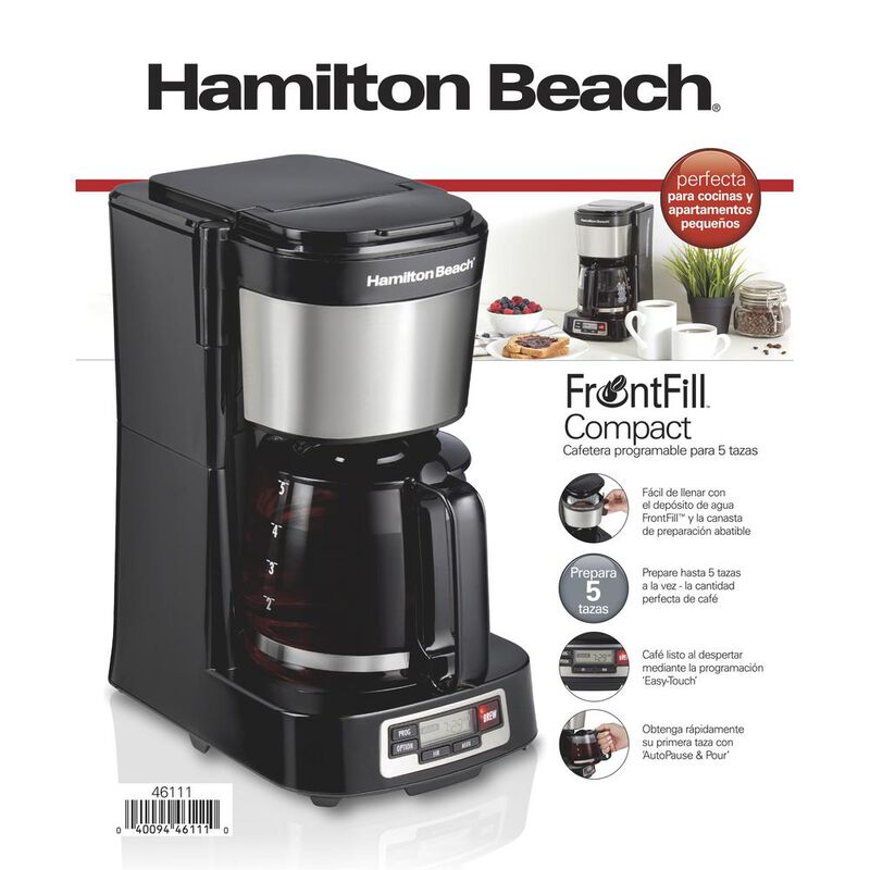 CAFETERA PROGRAMABLE HAMILTON BEACH 46111 5 TAZ... image number null