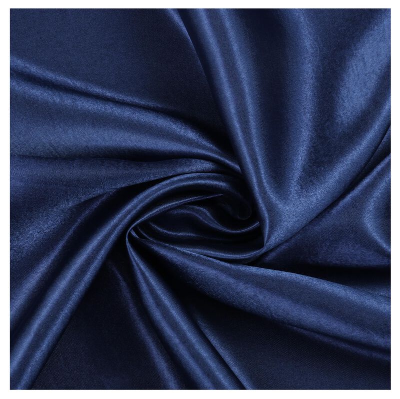 Tela Mds Sat&eacute;n 10 Yardas Azul Marino 112 Cm De ... image number null