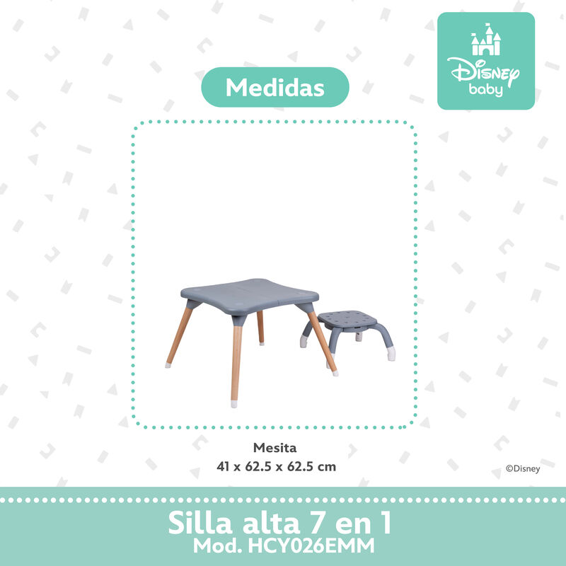 Silla alta periquera para beb&eacute;s con giro 360&deg; a... image number null