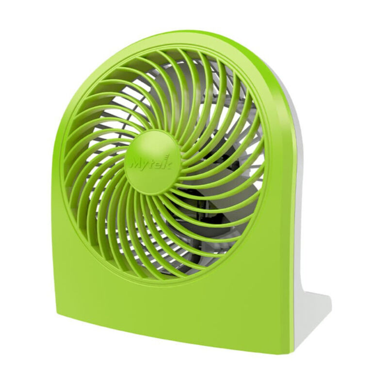 Ventilador De Escritorio O Piso Plastico Verde ... image number null