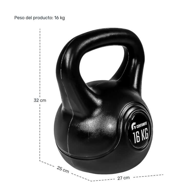 Pesa Rusa Kettlebell 16kg 35lb Cross Fitness Gi... image number null