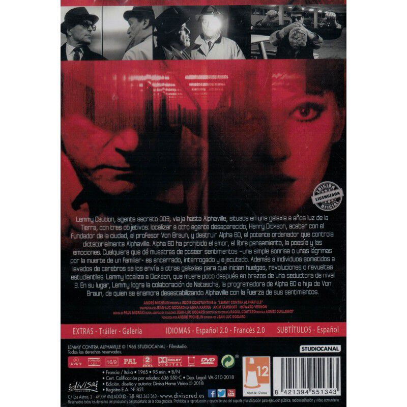 Lemmy contra Alphaville [DVD] image number null