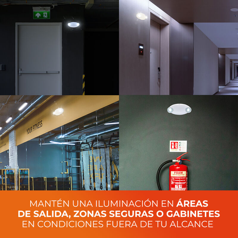 Lámpara De Pared Emergencia Sobreponer 4w Luz D... image number null