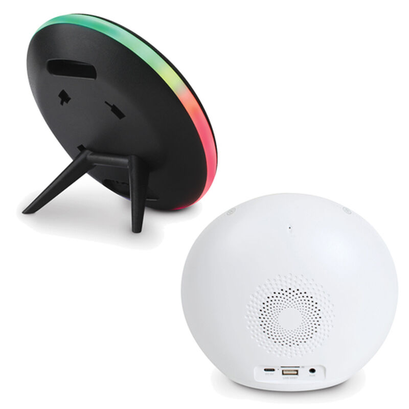 Kit 2 Bocinas Misik Bluetooth Luz Led Radio Fm ... image number null