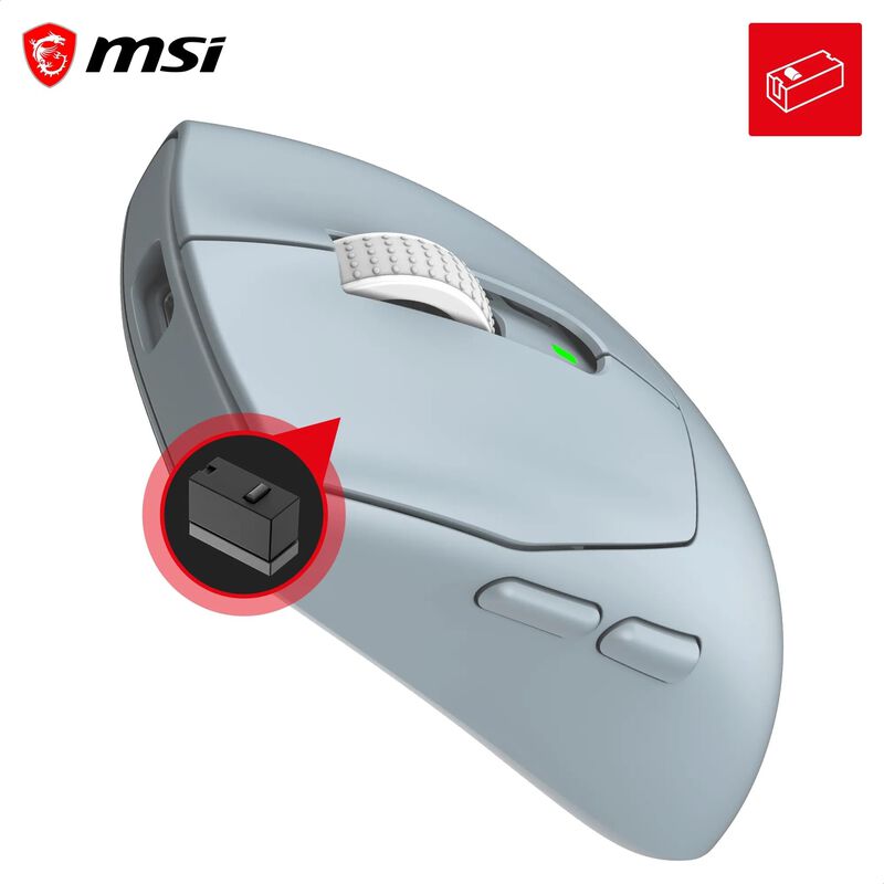Rat&oacute;n Gamer Msi Forge Gm340 Inal&aacute;mbrico 12000 D... image number null