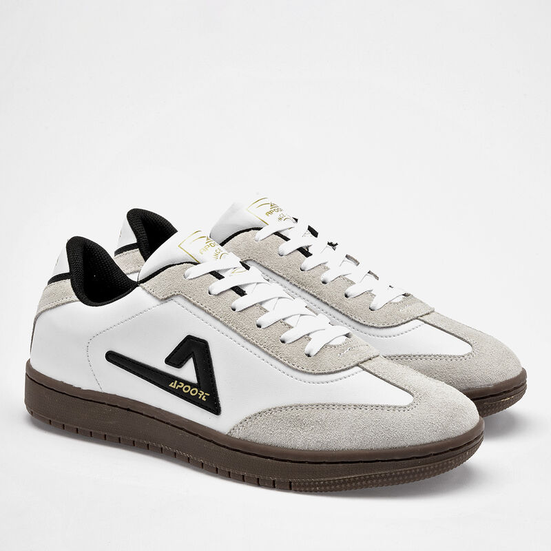 Apoort tenis para hombre blanco gris cod 141116... image number null