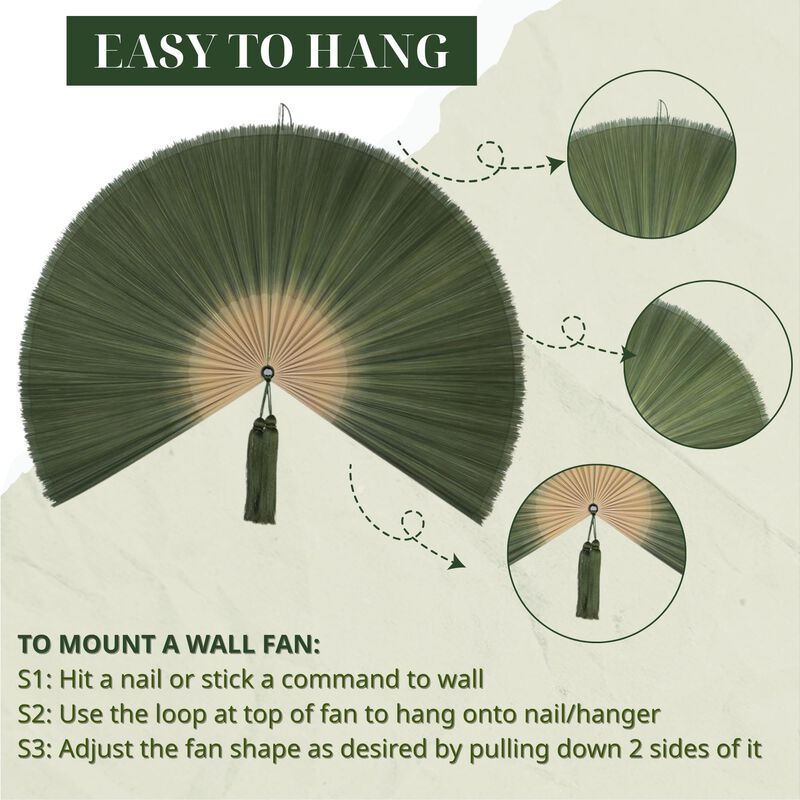 Abanico De Pared Chumdecor 102 cm Verde Musgo O... image number null