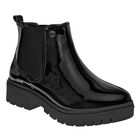 Lady One Bot&iacute;n para mujer negro charol