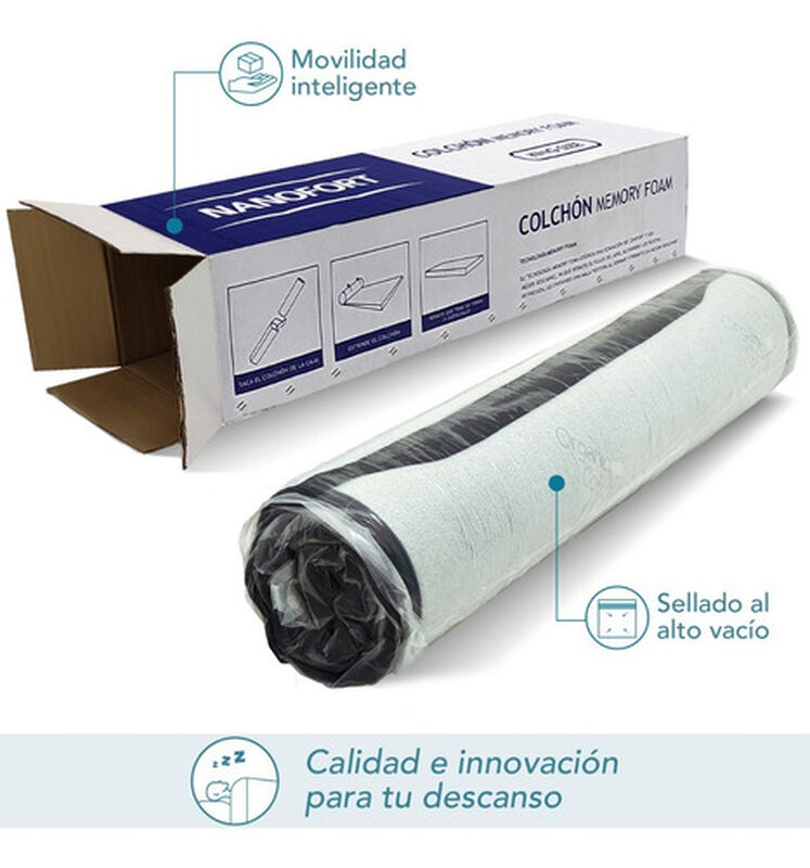 Colch&oacute;n King Size Memory Foam Ortop&eacute;dico 3 Capa... image number null