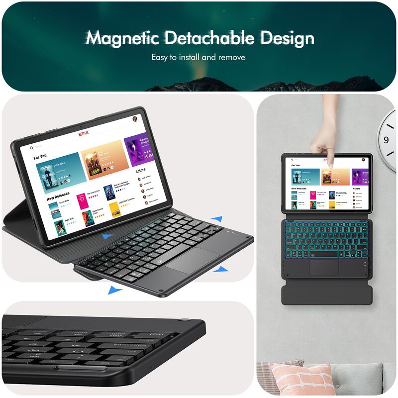 Funda De Teclado Infiland Para Samsung Galaxy T... image number null