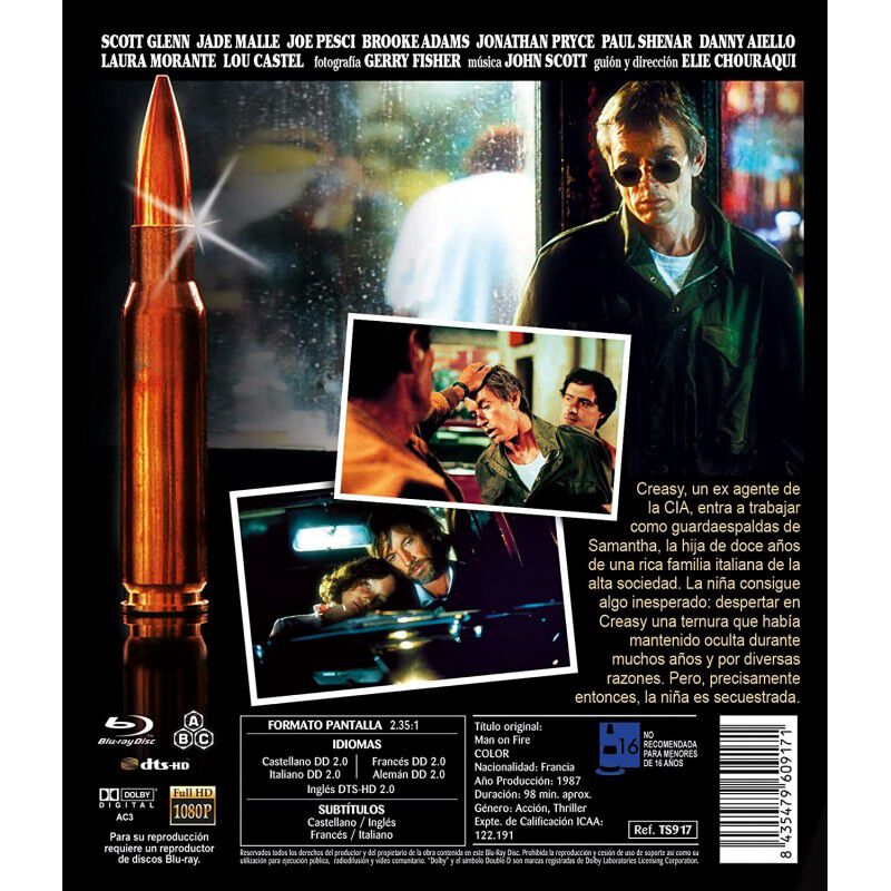 Bala Blindada [blu-ray] (1987) Man On Fire image number null
