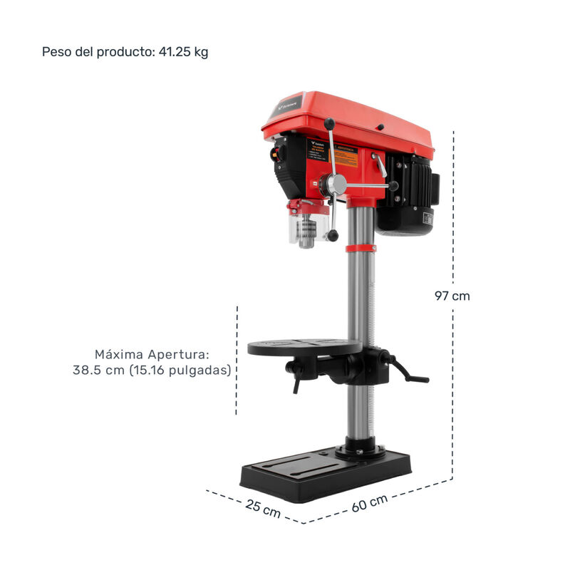 Taladro De Banco 3/4 Industrial Columna Prensa ... image number null