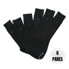 Kenneth Cole 6 Pares de Calcetines para Hombre, Color Negro Multicolor ,Talla Unitalla, Sin felpa