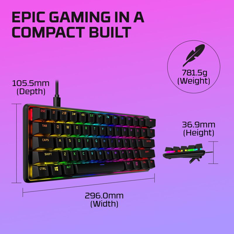 Teclado Mec&aacute;nico Para Juegos Hyperx Alloy Origi... image number null