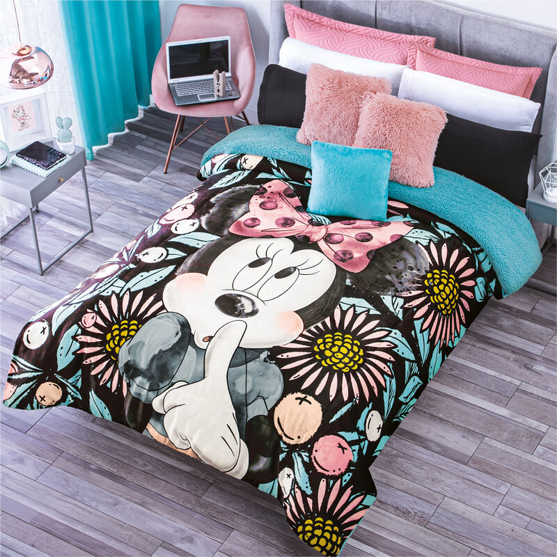 COBERTOR PACHI MINNIE POETIC V2 TURQUESA MAT/IN... image number null