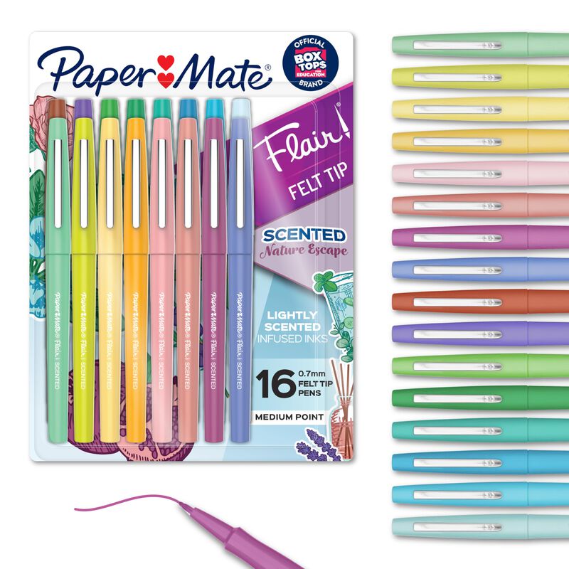 Bol&iacute;grafos Con Punta De Fieltro Paper Mate Flai... image number null