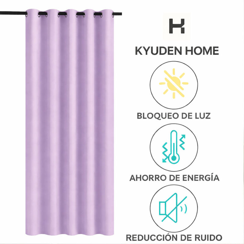Cortinas Blackout Para Bloquear Luz Y Ruido Lil... image number null