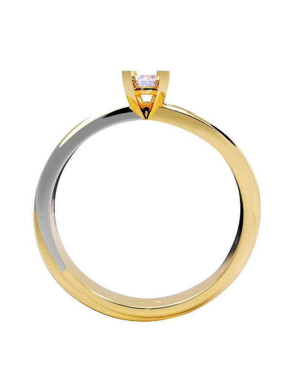 Anillo de Compromiso de 14K con Diamante de Lab... image number null