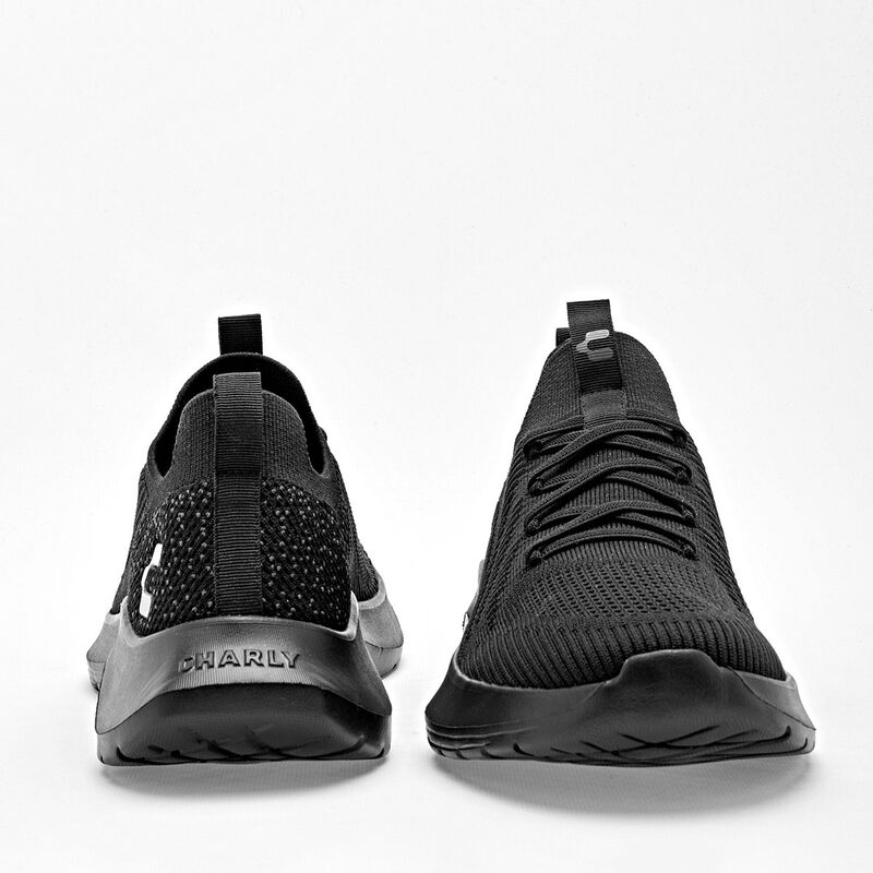 Charly Tenis deportivo para hombre negro, walki... image number null