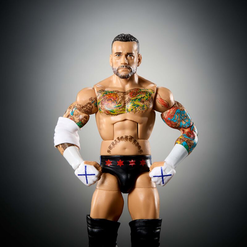 Figura De Acci&oacute;n Mattel Wwe Elite Cm Punk Serie... image number null