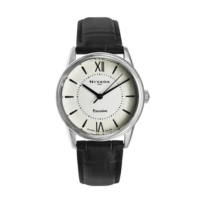 Reloj Nivada Executive Dama Acero/Piel Blanco R... image number null