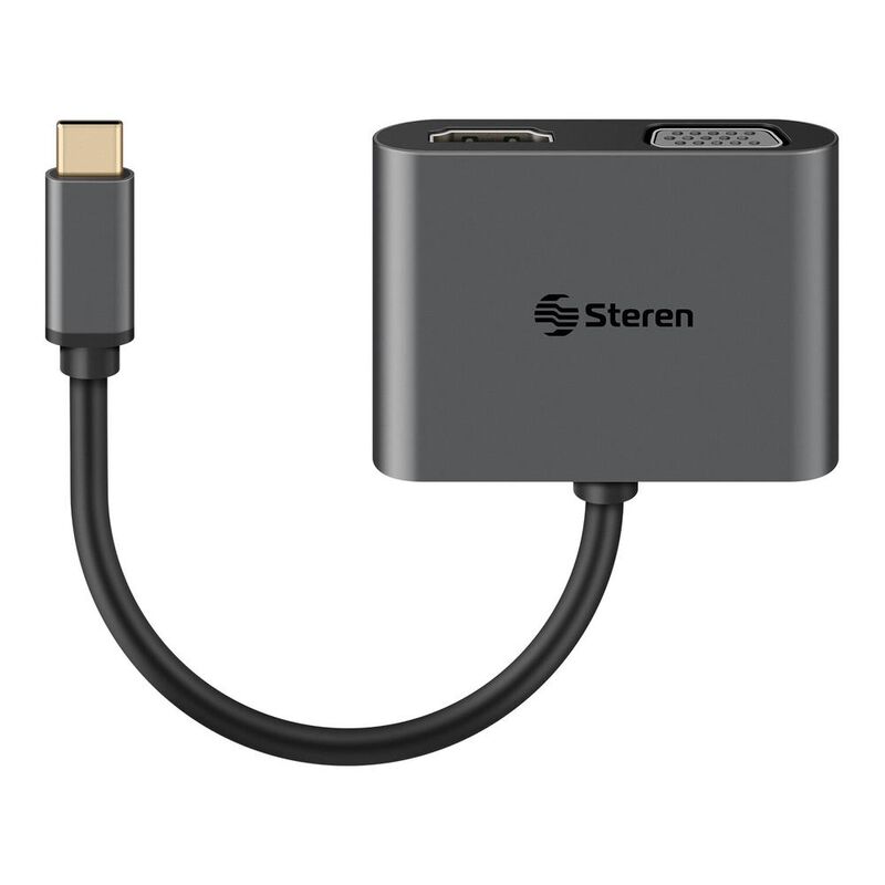 Steren Adaptador USB C a HDMI/VGA/USB 3.0/ USB ... image number null