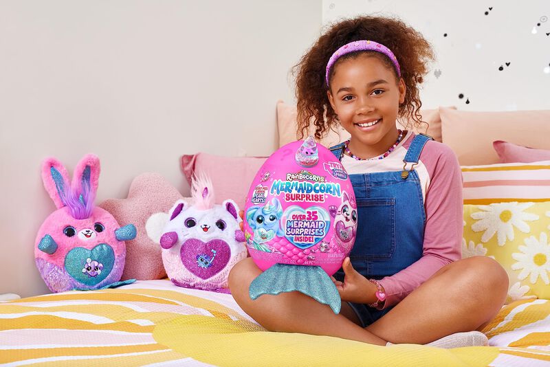 Juguete De Peluche Rainbocorns Mermaidcorn Con ... image number null