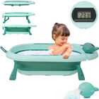 Tina Ba&ntilde;era Bebe Antiderrapante Portatil Plegable Regadera Little Monkey